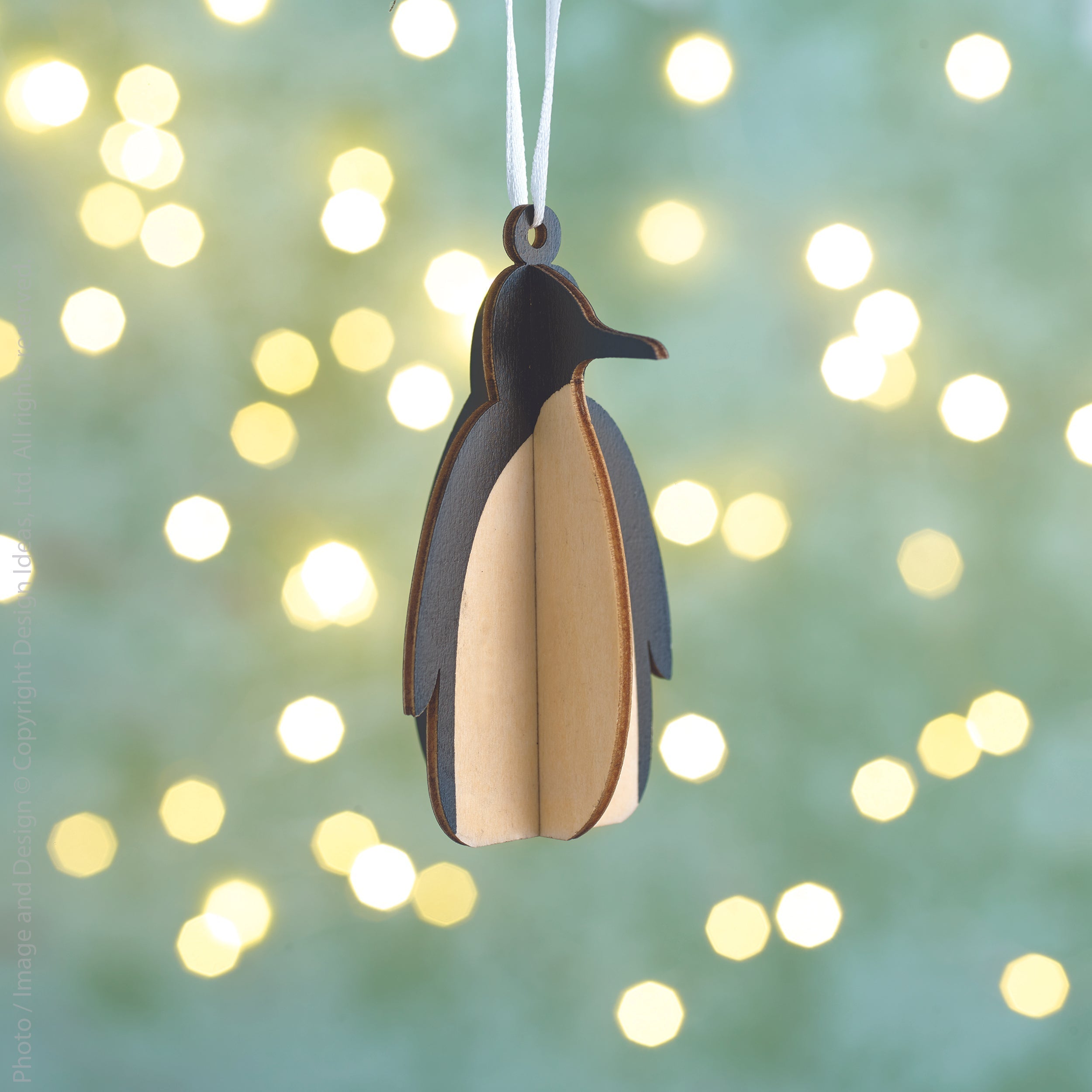 Tux Wood Penguin (Ornament) Natural Color | Image 2 | From the Tux Collection | Exquisitely assembled with natural wood for long lasting use | Available in white color | texxture home