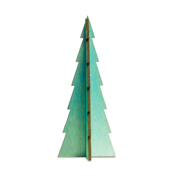 Tannenbaum Wood Tree Set (8 Inch) — Bundle - Green Color | Image 7 | From the Tannenbaum Collection | Skillfully assembled with natural plywood for long lasting use | texxture home